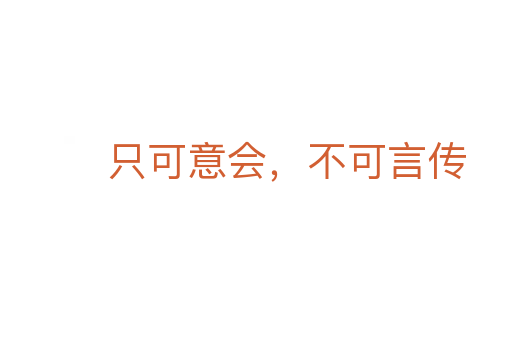 只可意會(huì)，不可言傳