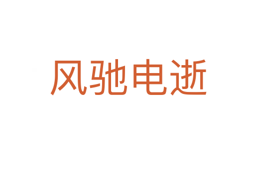 風(fēng)馳電逝