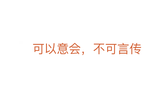 可以意會，不可言傳