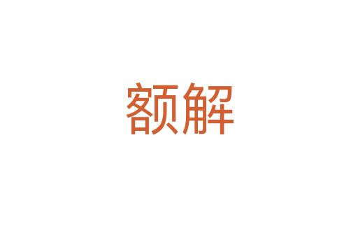 額解