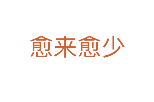 愈來愈少
