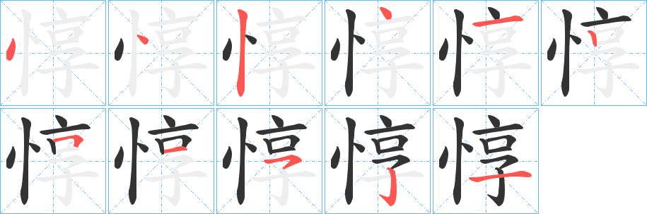 惇的筆順?lè)植窖菔?>
					
                    <hr />
                    <h2>惇的基本信息</h2>
                    <div   id=